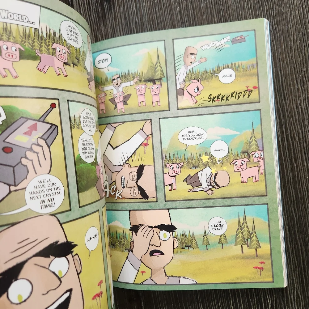 Trayaurus and the Enchanted Crystal Comic Book DanTDM Minecraft comicbook NEW